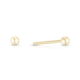 9ct Yellow Gold 2mm Ball Stud Earrings