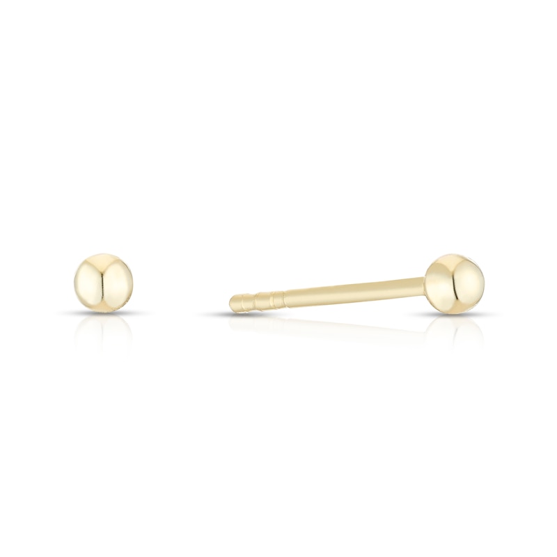 Main Image 1 of 9ct Yellow Gold 2mm Ball Stud Earrings