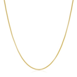 Silver Gold Plated Popcorn Chain Necklace 18"