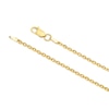 Thumbnail Image 3 of Silver Gold Plated Trace Chain Necklace 16"