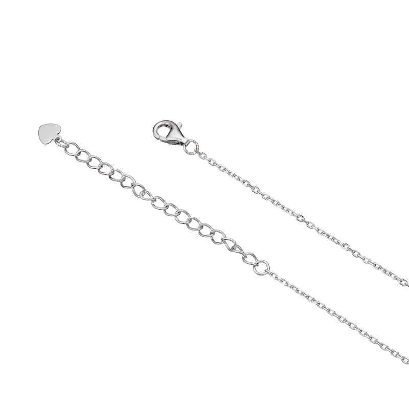 Main Image 3 of Sterling Silver Clover Mother Of Pearl & Cubic Zirconia Pendant