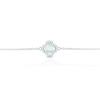 Thumbnail Image 2 of Sterling Silver Clover Mother Of Pearl & Cubic Zirconia Bracelet