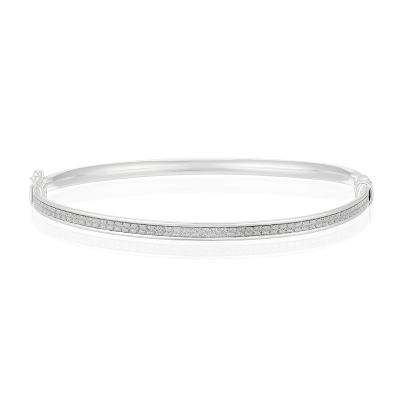 Main Image 1 of Sterling Silver Glitter Bangle