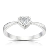 Thumbnail Image 1 of Sterling Silver Cubic Zirconia Heart Ring