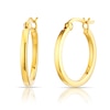 Thumbnail Image 1 of Sterling Silver Yellow Gold Plated 20mm Hoop Earrings