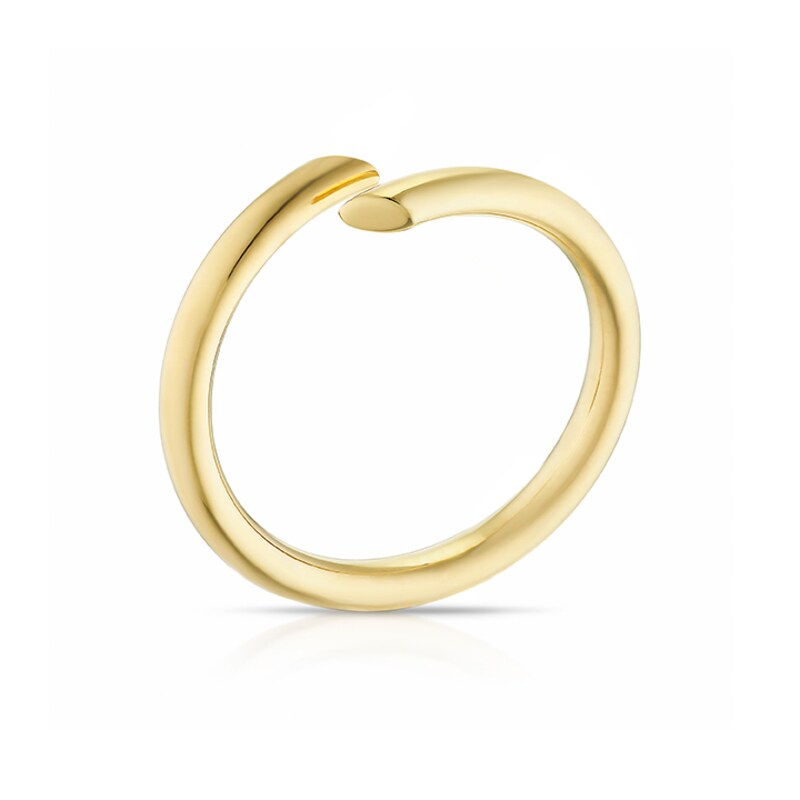 Main Image 3 of 9ct Yellow Gold Open Wrap Ring