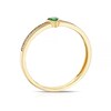 Thumbnail Image 3 of 9ct Yellow Gold Cubic Zirconia Green Heart Ring
