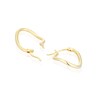 Thumbnail Image 2 of 9ct Yellow Gold Organic Shape Hoop Earrings