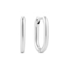Thumbnail Image 1 of Sif Jakobs Capriana Pianura Sterling Silver Oval Hoop Earrings