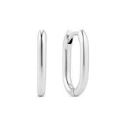 Sif Jakobs Capriana Pianura Sterling Silver Oval Hoop Earrings