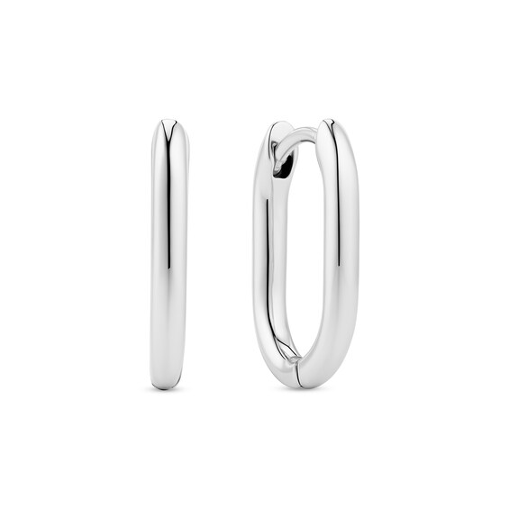 Sif Jakobs Capriana Pianura Sterling Silver Oval Hoop Earrings