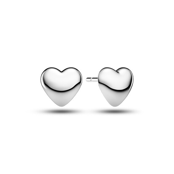 Sif Jakobs Julia Piccolo Sterling Silver Puff Heart Stud Earrings