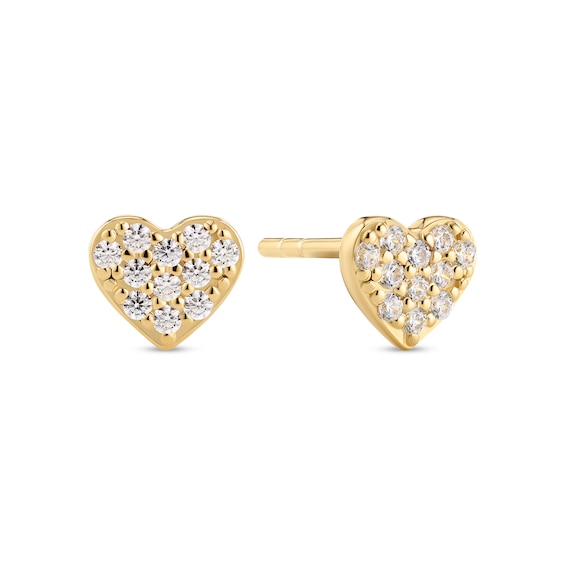 Sif Jakobs Cuore Sterling Silver Yellow Gold Plated Cubic Zi
