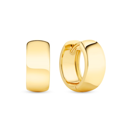Sif Jakobs Largo Sterling Silver Yellow Gold Plated Chunky Hoop Earrings