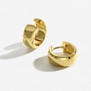 Thumbnail Image 2 of Sif Jakobs Largo Sterling Silver Yellow Gold Plated Chunky Hoop Earrings