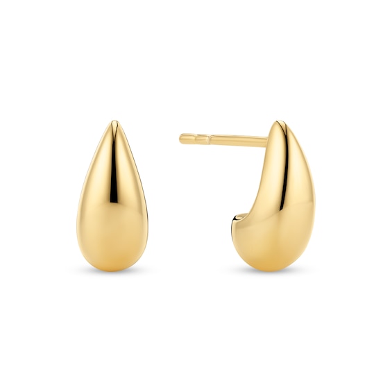 Sif Jakobs Gocciolina Piccolo Sterling Silver Yellow Gold Plate Crescent Shaped Stud Earrings