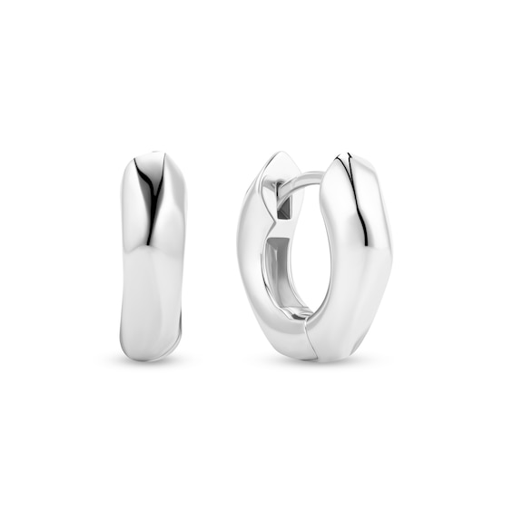 Sif Jakobs Roccia Sterling Silver Asymmetrical Huggie Hoop Earrings