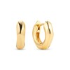 Thumbnail Image 1 of Sif Jakobs Roccia Sterling Silver Yellow Gold Plated Asymmetrical Huggie Hoop Earrings
