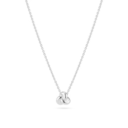 Sif Jakobs Imperia Pianura Piccolo Sterling Silver Knot Pendant Necklace