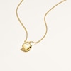 Thumbnail Image 2 of Sif Jakobs Julia Piccolo Sterling Silver Gold Plated Puff Heart Pendant Necklace