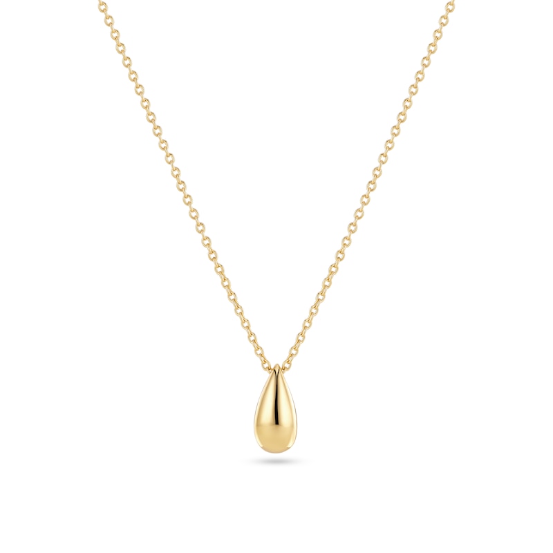 Main Image 1 of Sif Jakobs Gocciolina Piccolo Sterling Silver Gold Plated Chunky Droplet Pendant Necklace