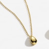 Thumbnail Image 4 of Sif Jakobs Gocciolina Piccolo Sterling Silver Gold Plated Chunky Droplet Pendant Necklace
