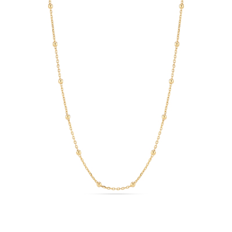 Main Image 1 of Sif Jakobs Sfere Sterling Silver Gold Plated Beaded Station Chain Necklace