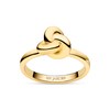 Thumbnail Image 1 of Sif Jakobs Imperia Pianura Piccolo Sterling Silver Yellow Gold Plated Intricate Knot Ring (Size N)