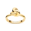 Thumbnail Image 1 of Sif Jakobs Imperia Pianura Piccolo Sterling Silver Yellow Gold Plated Intricate Knot Ring (Size O-P)