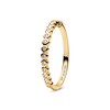 Thumbnail Image 2 of Sif Jakobs Sarzana Sterling Silver Yellow Gold Plated Bezel Set Half Eternity Ring (Size L)