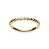 Thumbnail Image 1 of Sif Jakobs Sarzana Sterling Silver Yellow Gold Plated Bezel Set Half Eternity Ring (Size N)