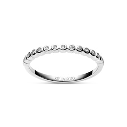 Sif Jakobs Sarzana Sterling Silver Bezel Set Half Eternity Ring (Size L)