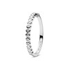 Thumbnail Image 2 of Sif Jakobs Sarzana Sterling Silver Bezel Set Half Eternity Ring (Size N)