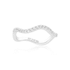 Thumbnail Image 1 of Sif Jakobs Ellera Waves Sterling Silver Cubic Zirconia Wave Ring (Size N)