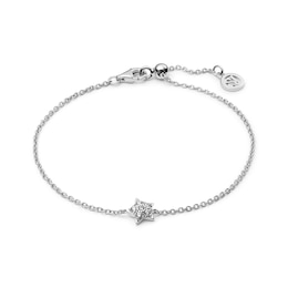 Sif Jakobs Astri Sterling Silver Cubic Zirconia Star Charm Bracelet