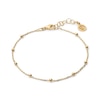 Thumbnail Image 1 of Sif Jakobs Sfere Sterling Silver Gold Plated Beaded Station Chain Bracelet