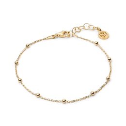 Sif Jakobs Sfere Sterling Silver Gold Plated Beaded Station Chain Bracelet
