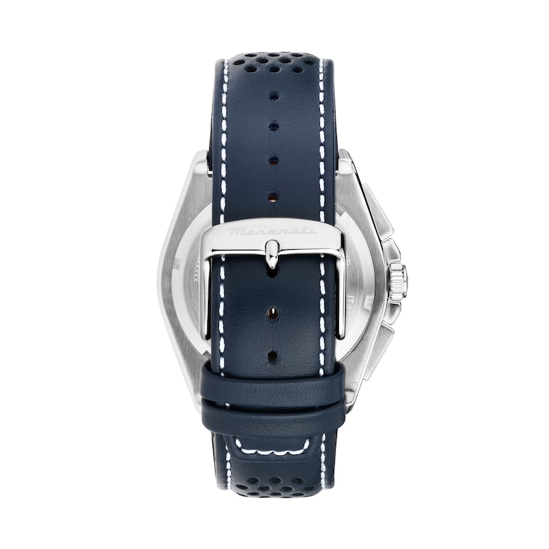 Main Image 3 of Maserati Velocita Men's Blue Chronograph Dial Blue Leather Strap Watch