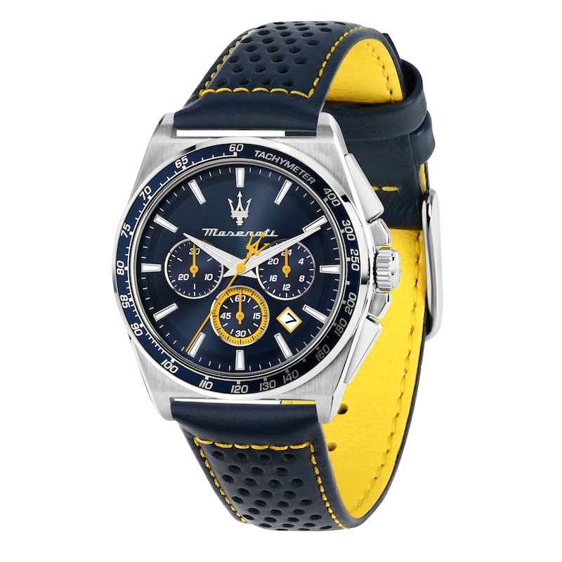 Main Image 5 of Masrati Velocita Men's Blue Chronograph Dial Stainless Steel Bracelet Watch