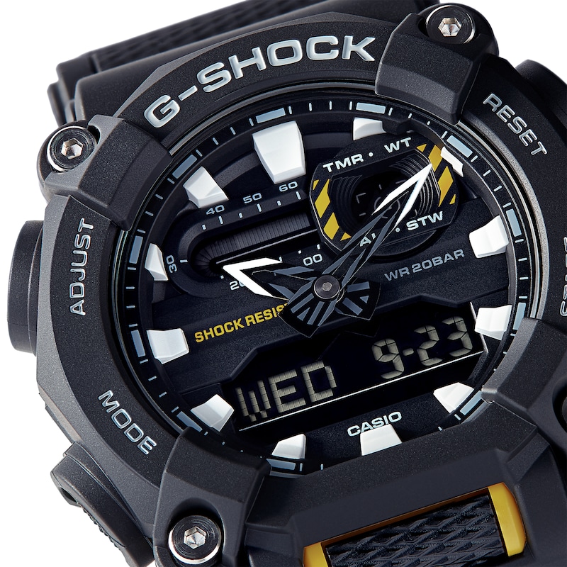 G-Shock GA-900-1AER Men's Heavy Duty Black Resin Strap Watch