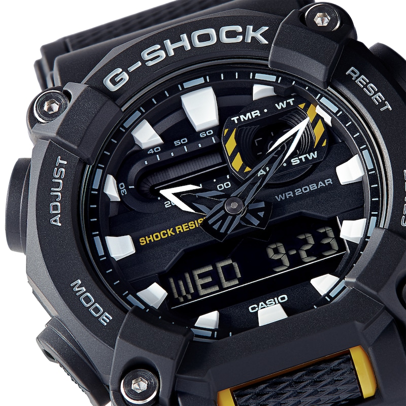 Main Image 8 of G-Shock GA-900-1AER Men's Heavy Duty Black Resin Strap Watch