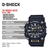Thumbnail Image 9 of G-Shock GA-900-1AER Men's Heavy Duty Black Resin Strap Watch