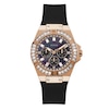 Thumbnail Image 1 of Guess Venus Ladies' Black Silicone Strap Watch