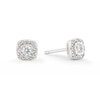 Thumbnail Image 1 of 9ct White Gold Cushion Cut 0.15ct Total Diamond Earrings