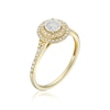 Thumbnail Image 2 of Engagement Ring 9ct Yellow Gold Solitaire 0.33ct Diamond Ring