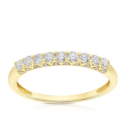 9ct Yellow Gold 0.33ct Diamond Eternity Ring