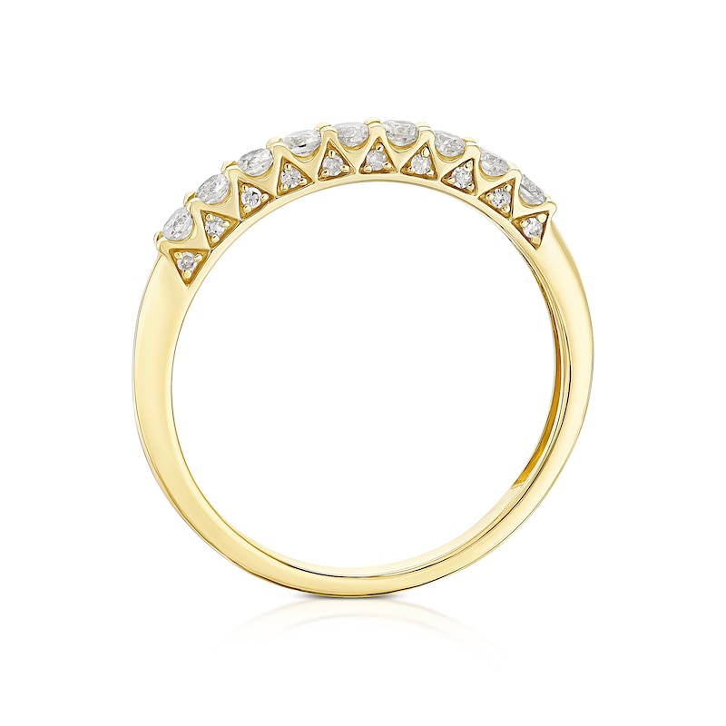 Main Image 3 of 9ct Yellow Gold 0.33ct Diamond Eternity Ring