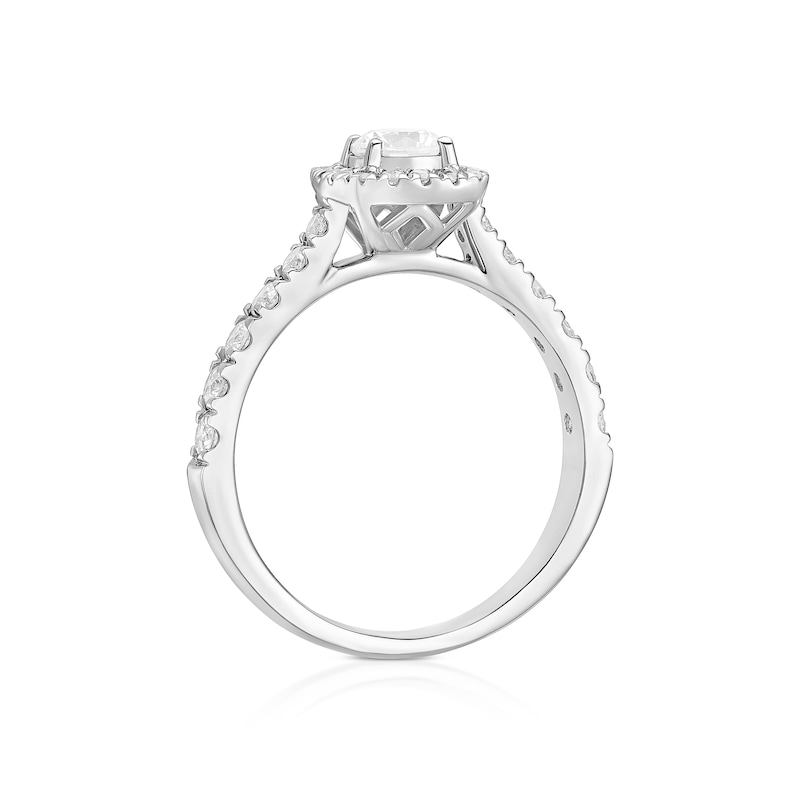 Main Image 3 of Engagement Ring The Forever Diamond Platinum 1ct Diamond Halo Ring