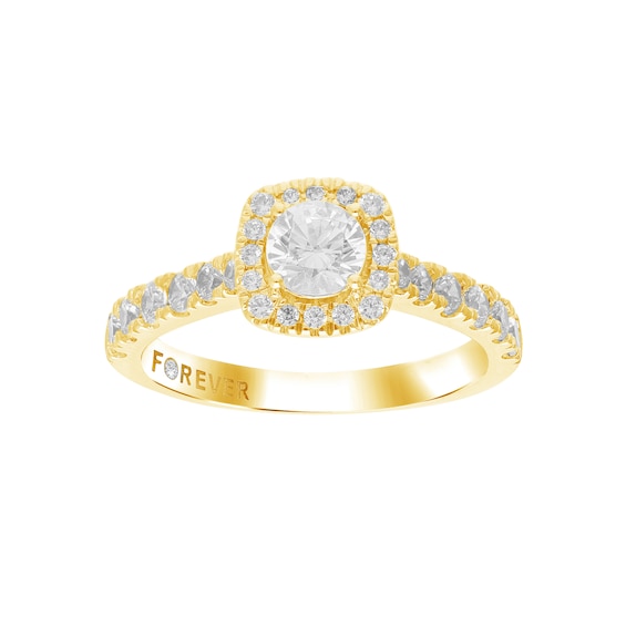 Engagement Ring The Forever Diamond 18ct Yellow Gold 1ct Dia