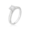 Thumbnail Image 2 of Engagement Ring The Forever Diamond Platinum 1ct Diamond Ring
